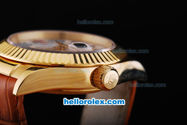 Rolex Datejust Automatic Movement Full Gold with White Dial - Click Image to Close